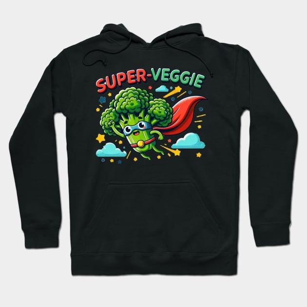 Super Veggie Hoodie by TooplesArt